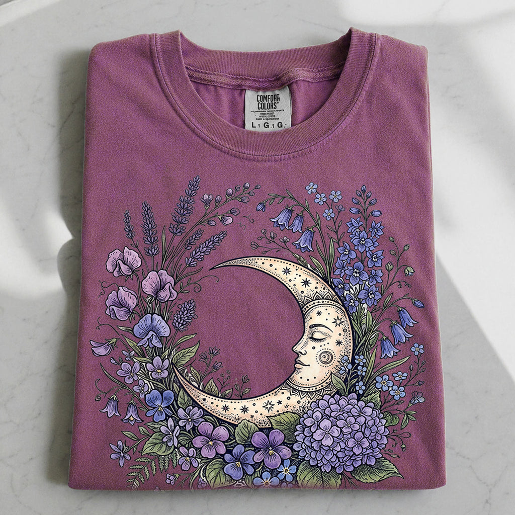 Purple Moon Floral T-Shirt