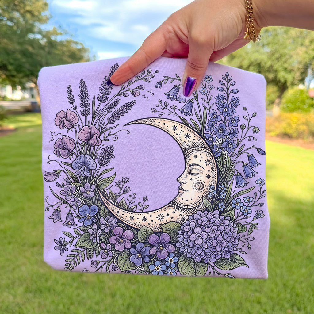Purple Moon Floral T-Shirt