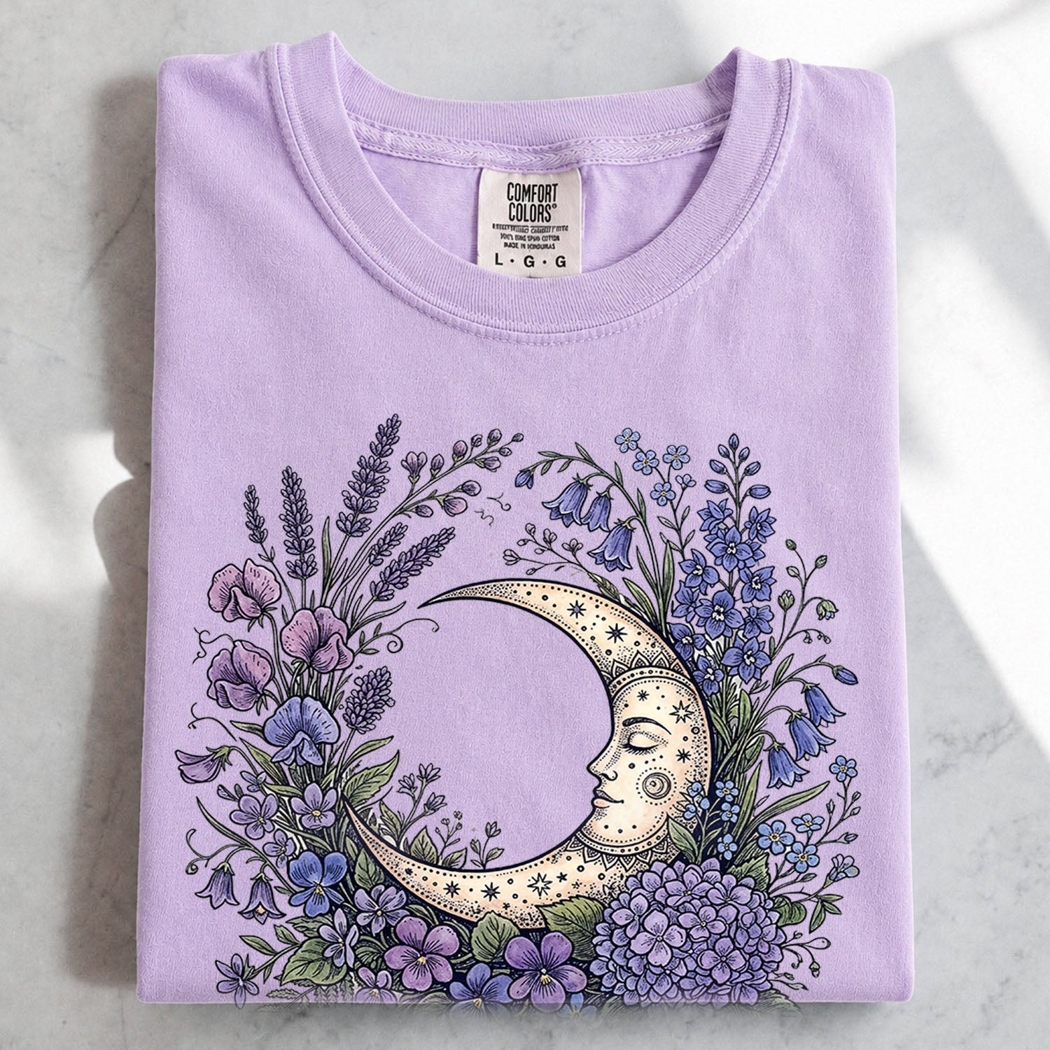Purple Moon Floral T-Shirt