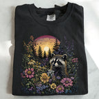 Raccoon Wildflower T-Shirt