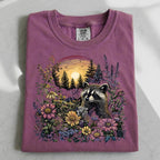 Raccoon Wildflower T-Shirt