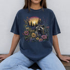 Raccoon Wildflower T-Shirt