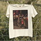 Raccoon Drinking Soda Comfort Colors T-Shirt - T-Shirt