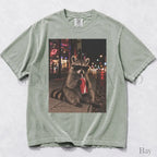 Raccoon Drinking Soda Comfort Colors T-Shirt - Bay / S - T-Shirt