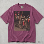 Raccoon Drinking Soda Comfort Colors T-Shirt - Berry / S - T-Shirt