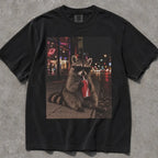 Raccoon Drinking Soda Comfort Colors T-Shirt - Black / S - T-Shirt