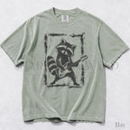 Raccoon Guitar Comfort Colors T-Shirt - Bay / S - T-Shirt