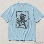 Raccoon Guitar Comfort Colors T-Shirt - Chambray / S - T-Shirt