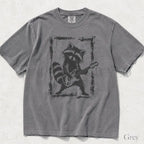 Raccoon Guitar Comfort Colors T-Shirt - Grey / S - T-Shirt
