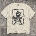 Raccoon Guitar Comfort Colors T-Shirt - Ivory / S - T-Shirt