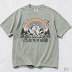 Raccoon Jimothy Its Ok to Be Weird Comfort Colors T-Shirt - Bay / S - T-Shirt