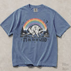 Raccoon Jimothy Its Ok to Be Weird Comfort Colors T-Shirt - Blue Jean / S - T-Shirt