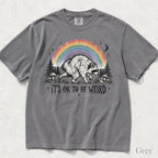 Raccoon Jimothy Its Ok to Be Weird Comfort Colors T-Shirt - Grey / S - T-Shirt
