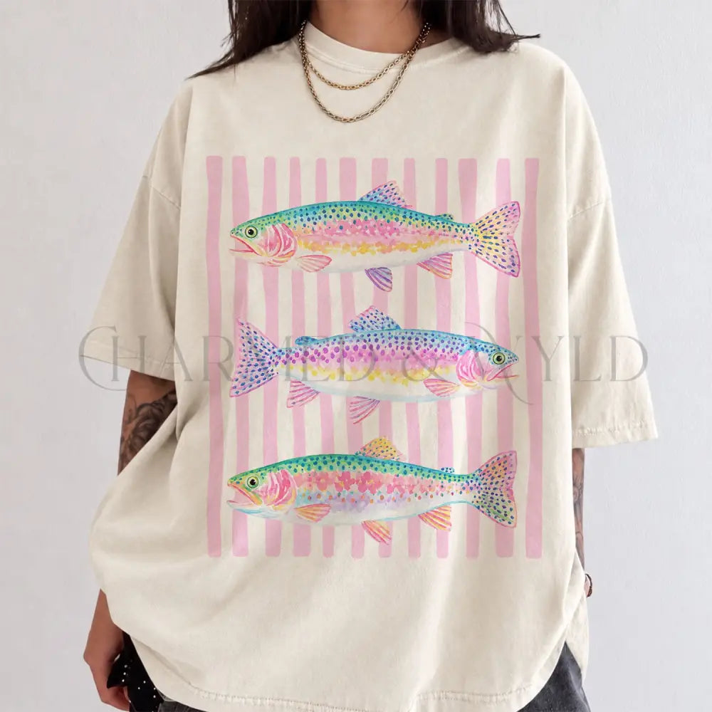 Rainbow Trout Comfort Colors T-Shirt - T-Shirt