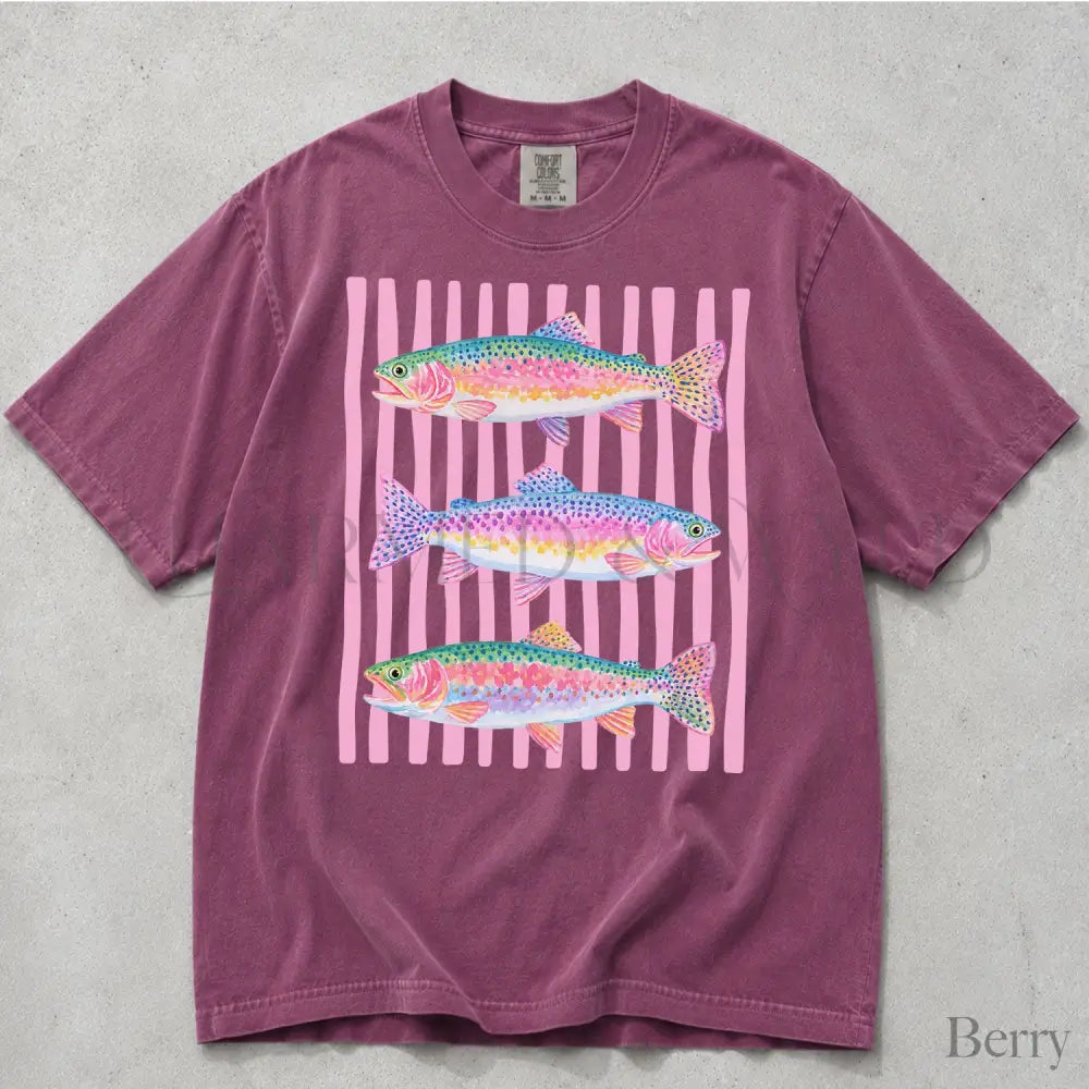 Rainbow Trout Comfort Colors T-Shirt - T-Shirt
