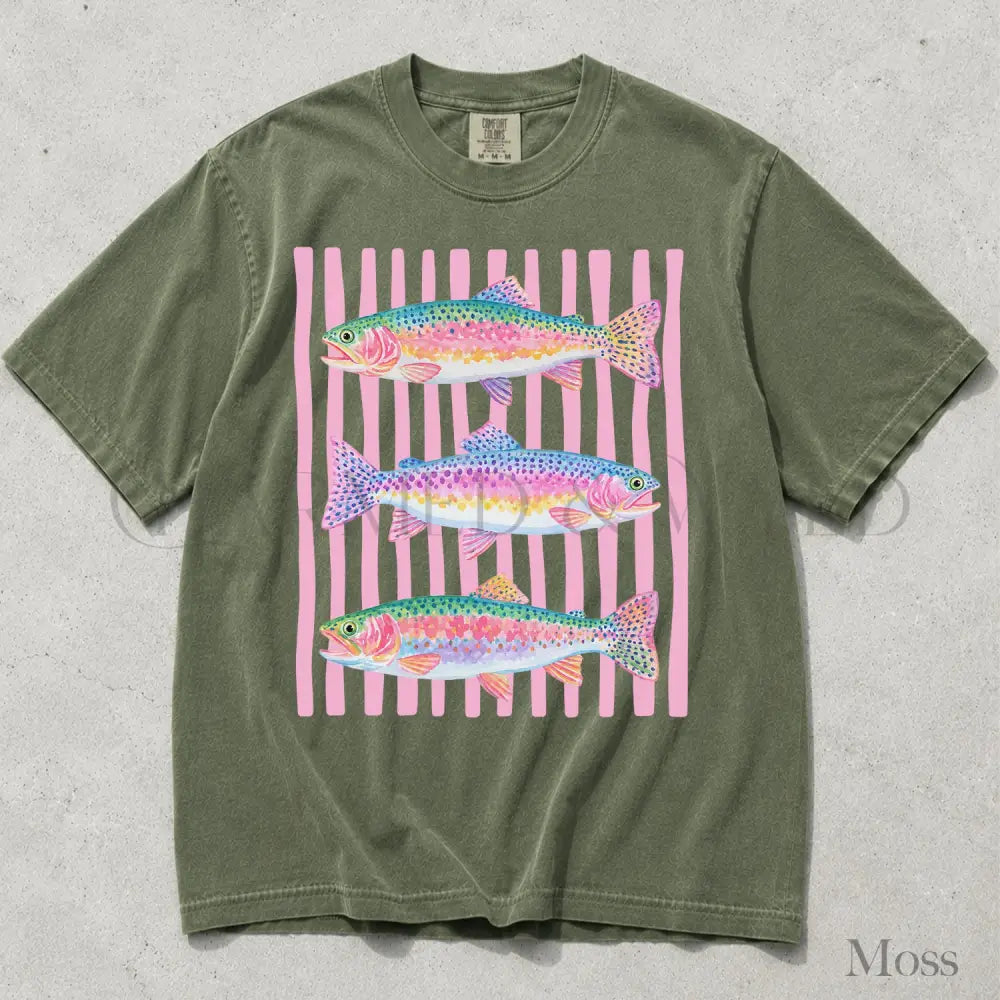 Rainbow Trout Comfort Colors T-Shirt - T-Shirt