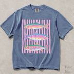 Rainbow Trout Comfort Colors T-Shirt - Blue Jean / S - T-Shirt