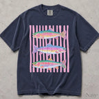 Rainbow Trout Comfort Colors T-Shirt - Navy / S - T-Shirt