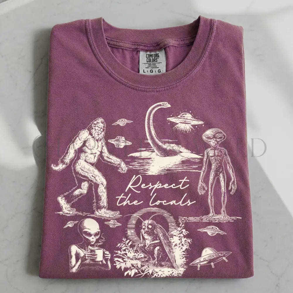 Respect the Locals T-Shirt - Berry / S - T-Shirt