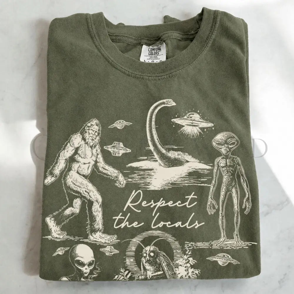 Respect the Locals T-Shirt - Moss / S - T-Shirt
