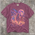 Retro Neon Horse Comfort Colors Shirt - Berry / S - T-Shirt