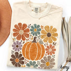 Retro Pumpkin Comfort Colors T-Shirt - T-Shirt