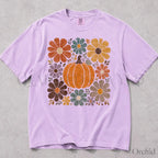 Retro Pumpkin Comfort Colors T-Shirt - Orchid / S - T-Shirt