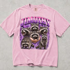 Retro Raccoon Jimothy Comfort Colors T-Shirt - Blossom / S - T-Shirt