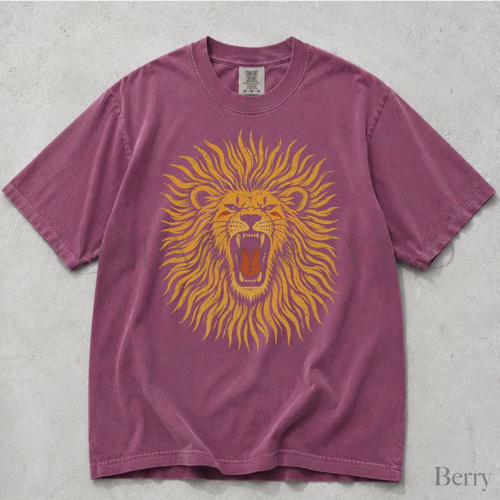 Roaring Lion Comfort Colors T-Shirt - Berry / S - T-Shirt