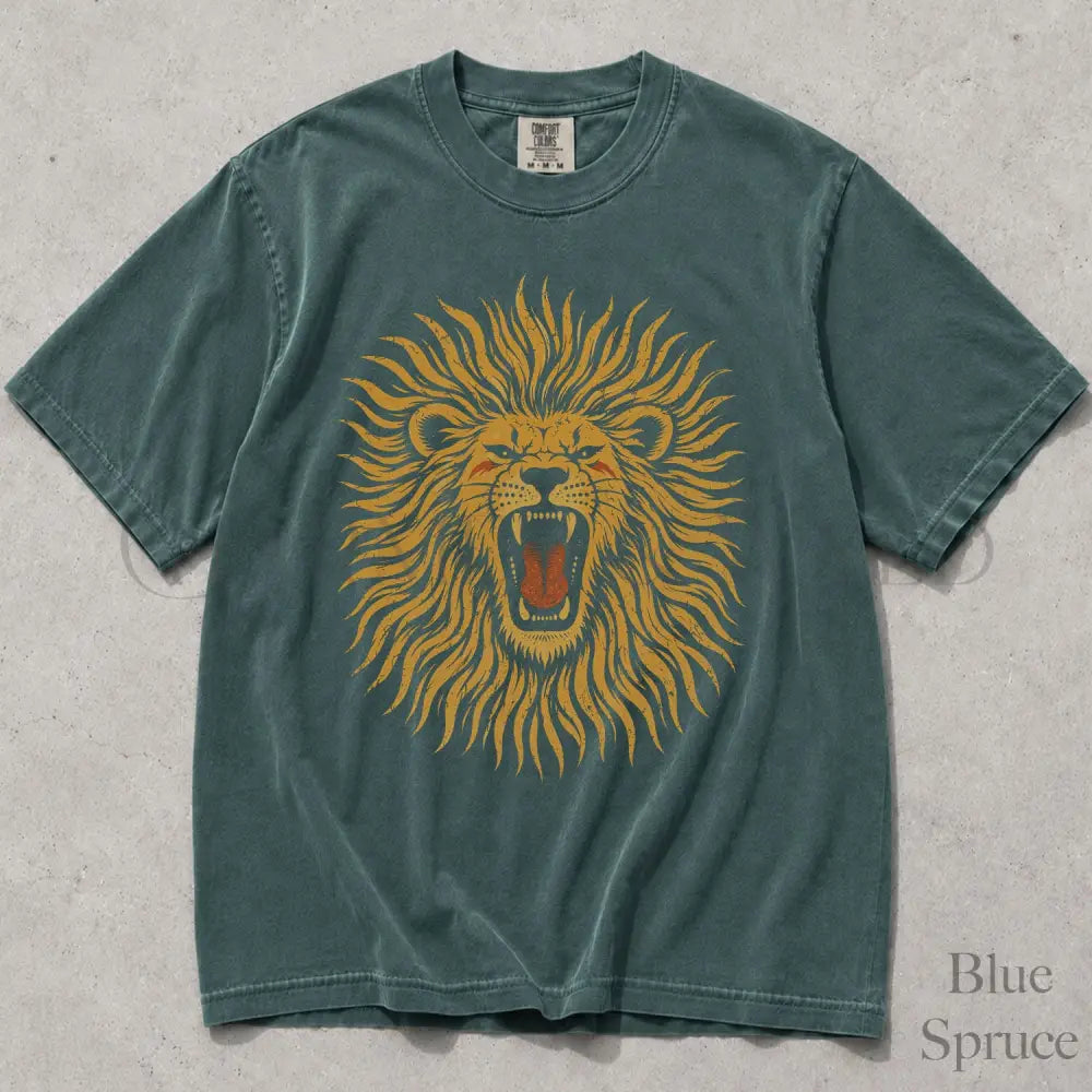 Roaring Lion Comfort Colors T-Shirt - Blue Spruce / S - T-Shirt
