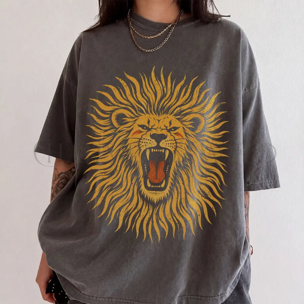 Roaring Lion Comfort Colors T-Shirt - Pepper / S - T-Shirt
