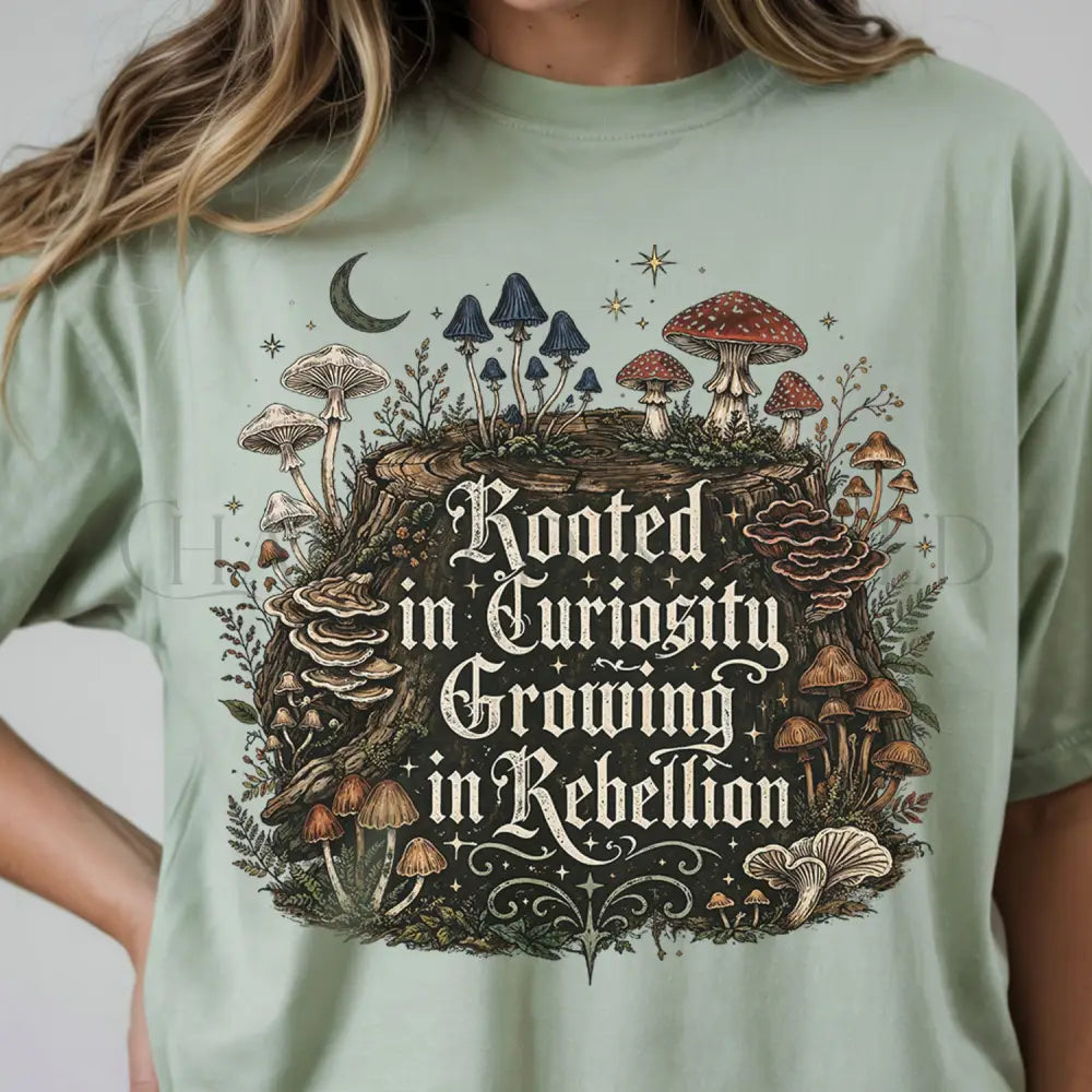 Rooted in Curiosity Rebellion T-Shirt - Bay / S - T-Shirt