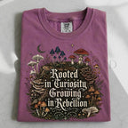 Rooted in Curiosity Rebellion T-Shirt - Berry / S - T-Shirt