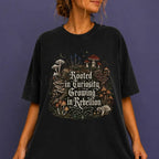 Rooted in Curiosity Rebellion T-Shirt - Black / S - T-Shirt