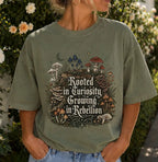 Rooted in Curiosity Rebellion T-Shirt - Moss / S - T-Shirt