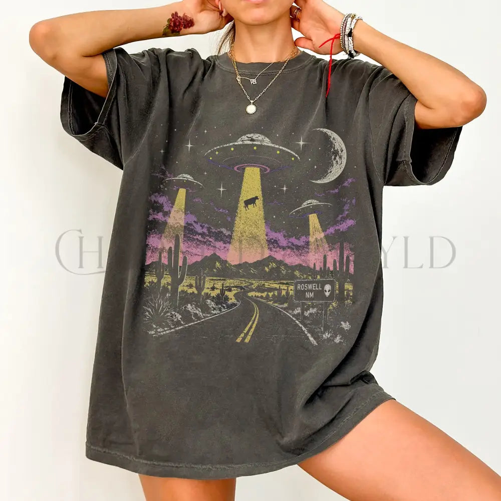 Roswell UFO Comfort Colors T-Shirt - T-Shirt