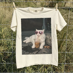 Sassy Cat Iced Coffee Comfort Colors T-Shirt - T-Shirt