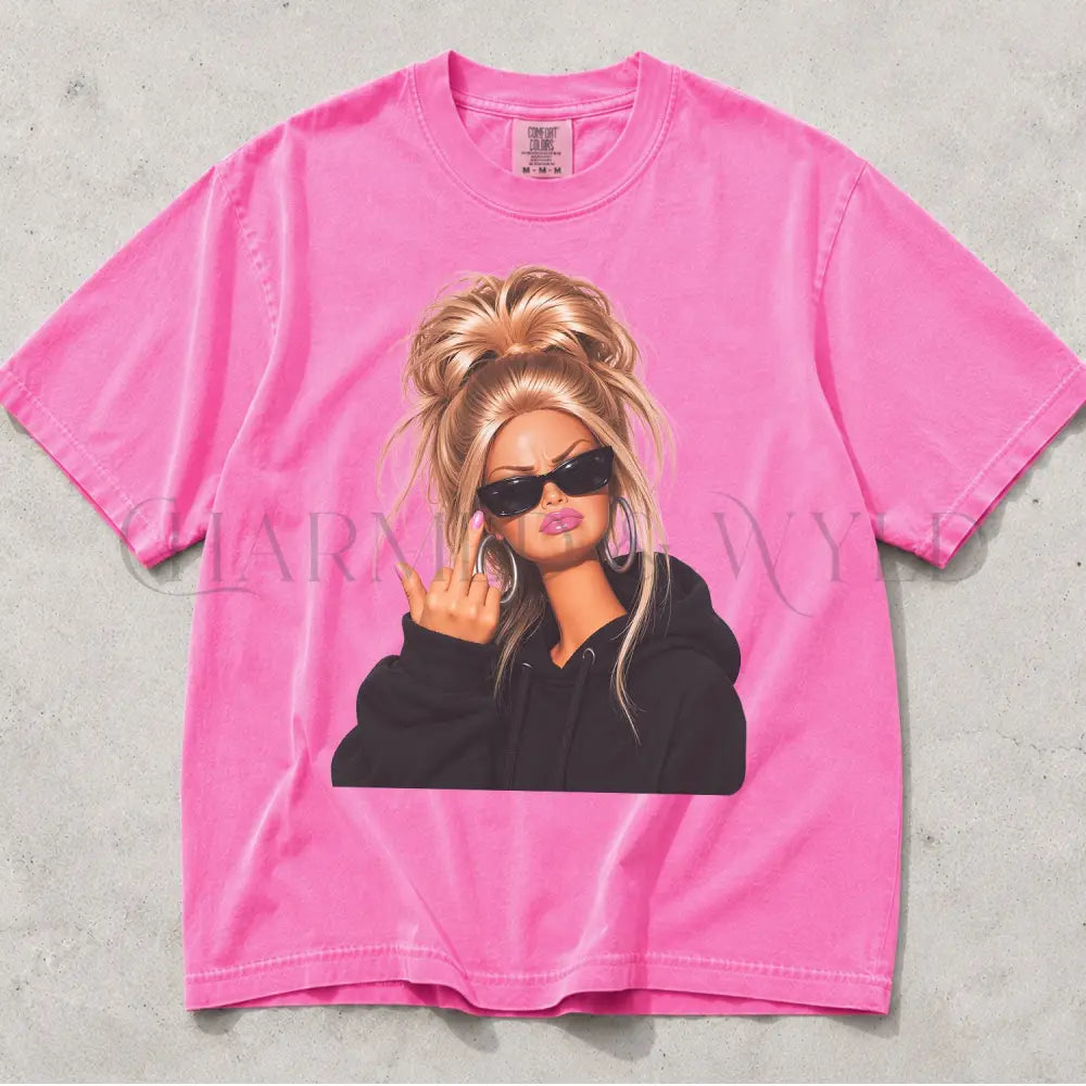 Sassy Doll Comfort Colors T-Shirt - Neon Pink / S - T-Shirt