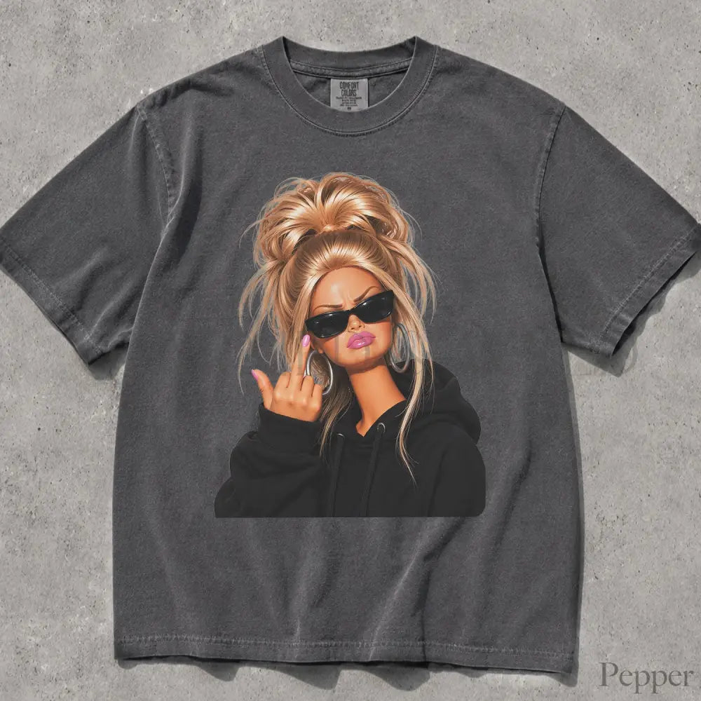 Sassy Doll Comfort Colors T-Shirt - Pepper / S - T-Shirt