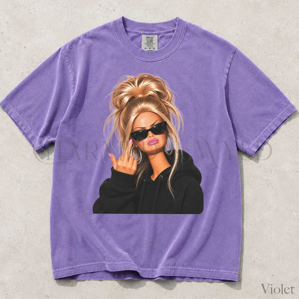 Sassy Doll Comfort Colors T-Shirt - Violet / S - T-Shirt