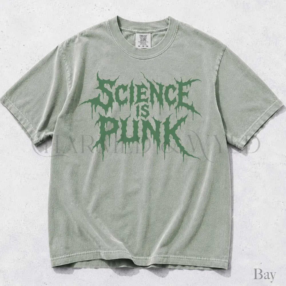 Science Is Punk Comfort Colors T-Shirt - Bay / S - T-Shirt