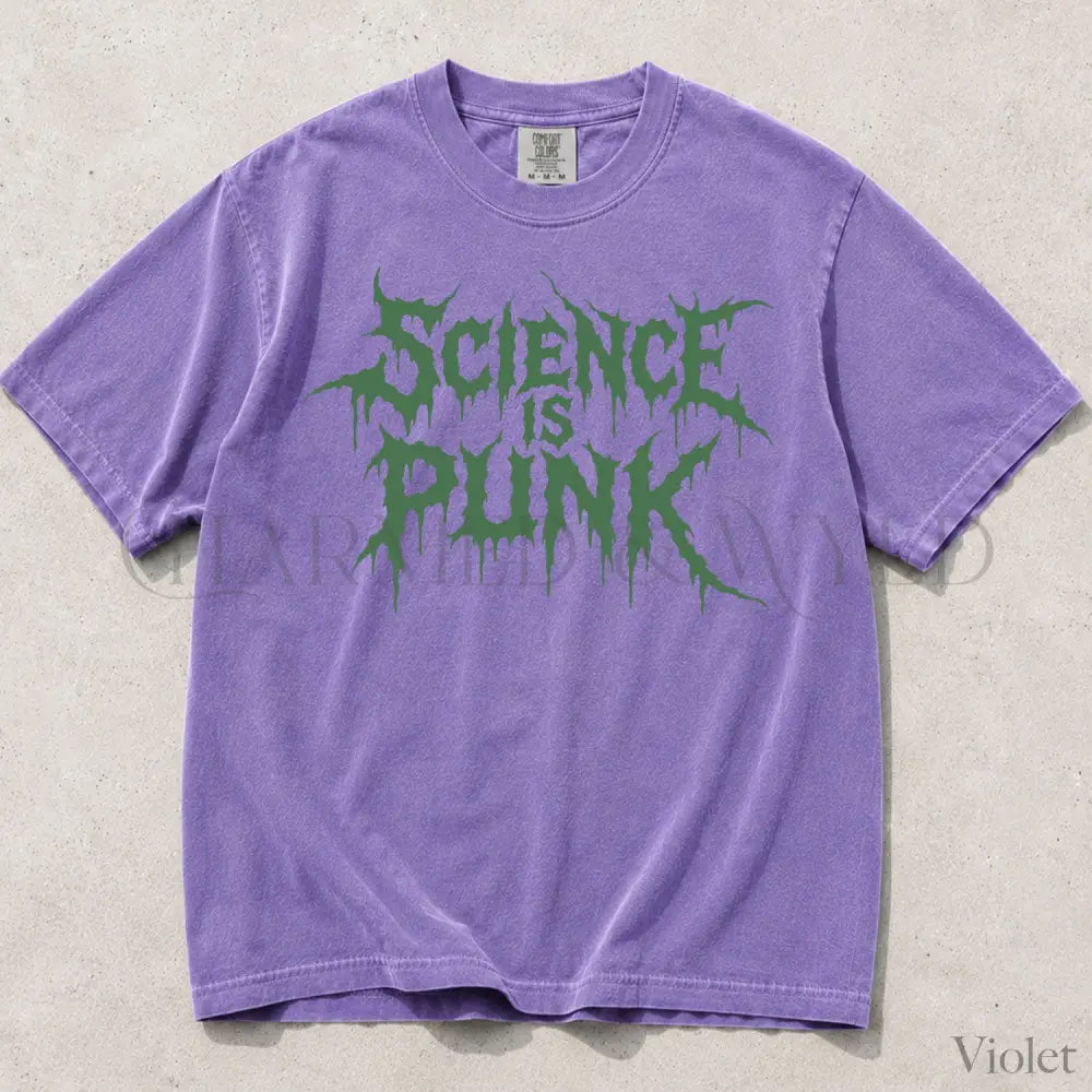 Science Is Punk Comfort Colors T-Shirt - Violet / S - T-Shirt
