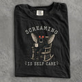 Screaming Is Self Care Mothman Comfort Colors T-Shirt - Black / S - T-Shirt