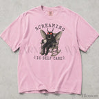 Screaming Is Self Care Mothman Comfort Colors T-Shirt - Blossom / S - T-Shirt