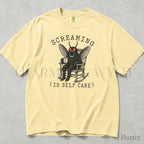 Screaming Is Self Care Mothman Comfort Colors T-Shirt - Butter / S - T-Shirt