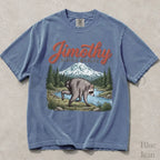 Seattle Wildlif Jimothy Raccoon Comfort Colors T-Shirt - Blue Jean / S - T-Shirt