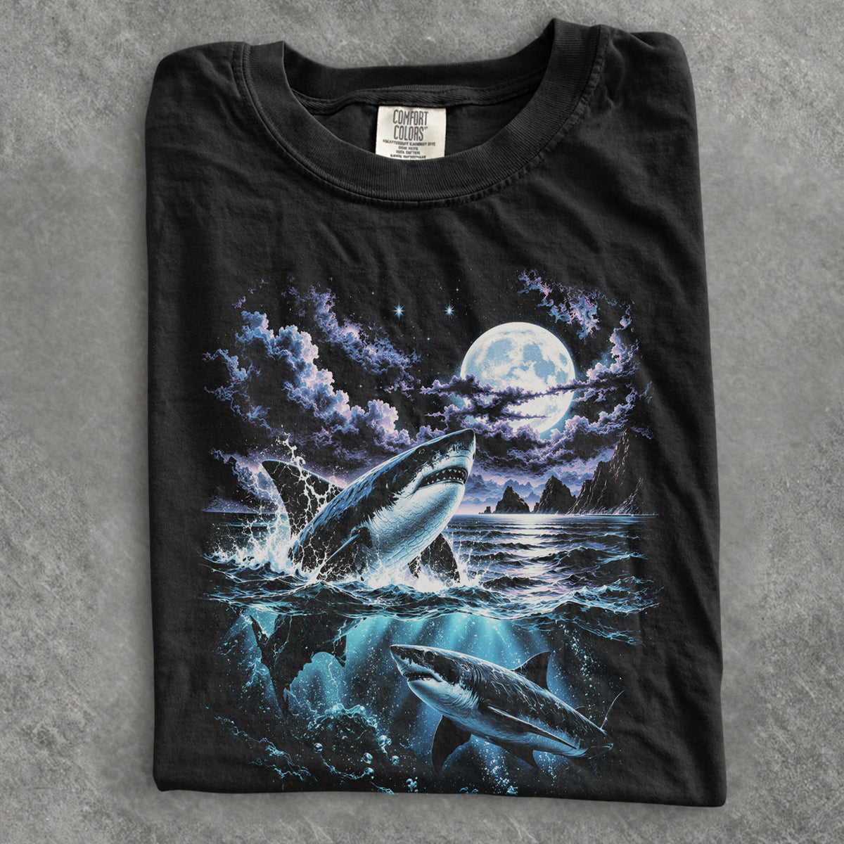 Great White Shark Comfort Colors T-Shirt