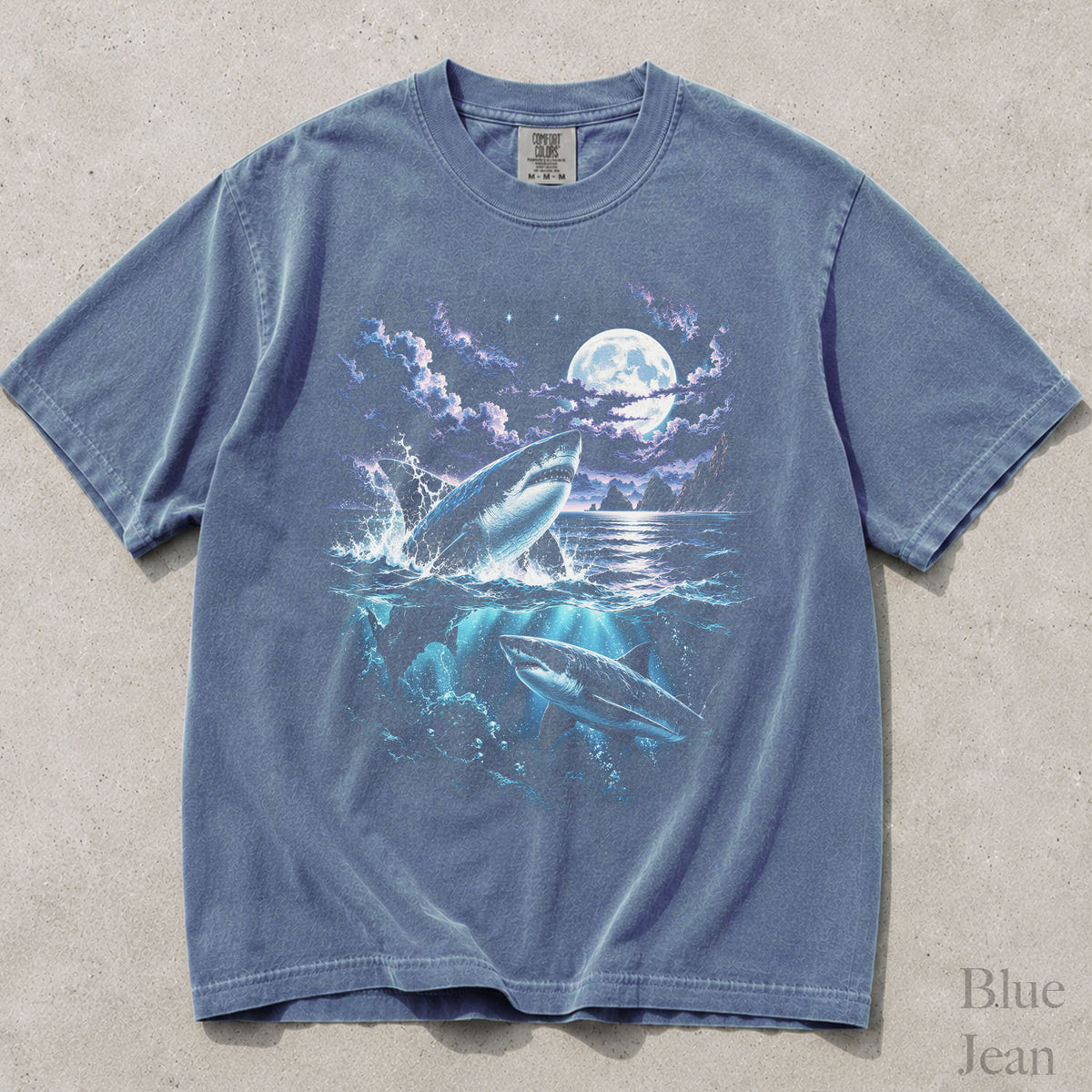 Great White Shark Comfort Colors T-Shirt