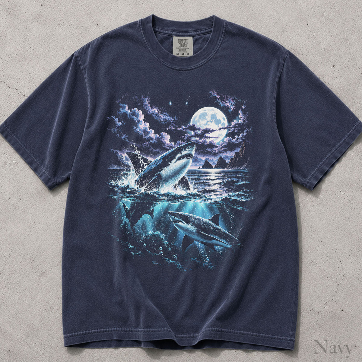 Great White Shark Comfort Colors T-Shirt