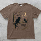 Are We Cursed Black Cat Raven T-Shirt